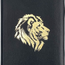 БИБЛИЯ 076 ZTI Золотой лев, черный цвет, кожа, зол. обрез, индексы, две закладки /180x245 мм/