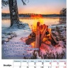 Перекидной календарь на пружине 2022: Фотопейзажи (12 листов)
