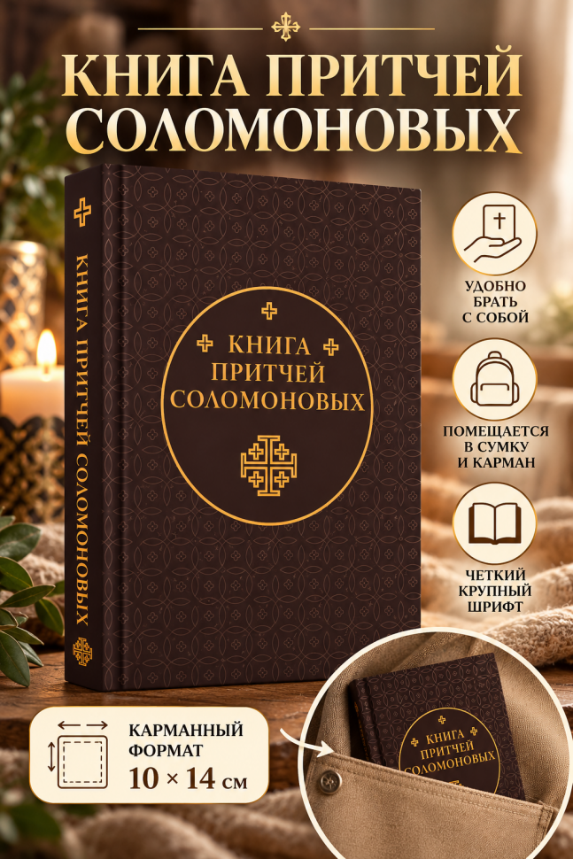 КНИГА ПРИТЧЕЙ СОЛОМОНОВЫХ /карманный формат/