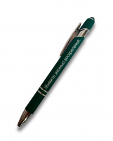 Ручка-стилус "Живите жизнью воскресенья" /Темно-зеленый/