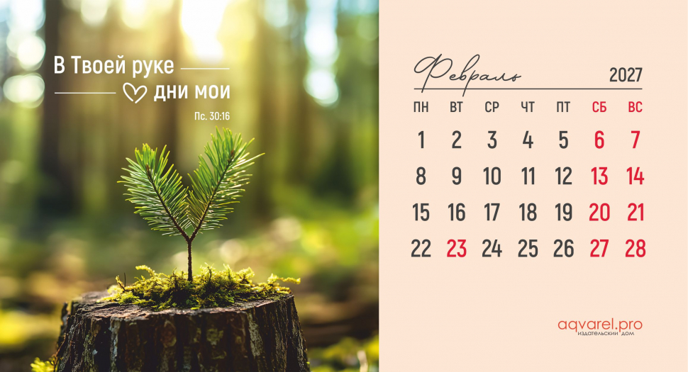 Настольный календарь 2027: Дыхание природы /домик/