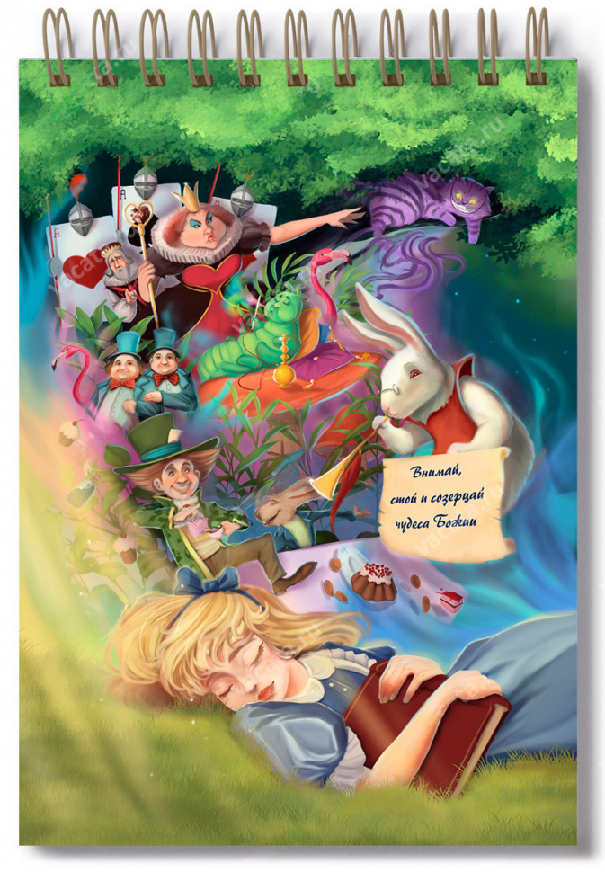 Блокнот А6 "СНЫ АЛИСЫ" /софт-тач/