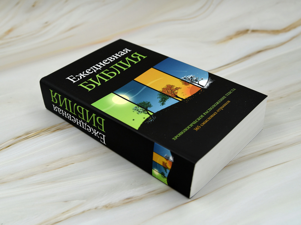 Уценка! ЕЖЕДНЕВНАЯ БИБЛИЯ. Хронологическое расположение текста. 365 смысловых отрывков