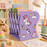 ПОДСТАВКА ДЛЯ КНИГ ВЫДВИЖНАЯ /Фиолетовый цвет/
