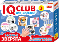 IQ CLUB для малышей "Веселые зверята". 14 развивающих игр + обучающие карточки