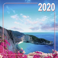 Перекидной календарь на скобе 2020: Природа