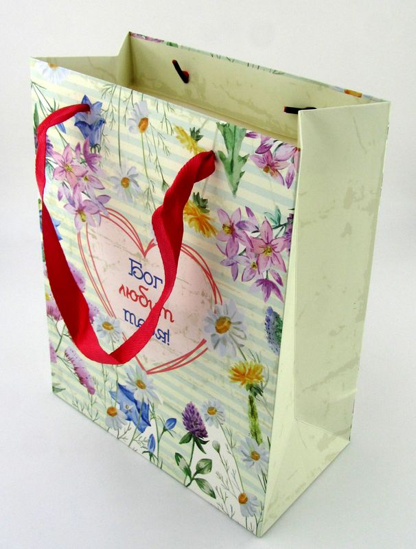 Подарочный пакет "БОГ ЛЮБИТ ТЕБЯ"