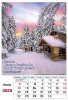 Перекидной календарь на пружине 2025: Фотопейзажи (12 листов)