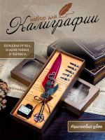 Набор для каллиграфии /коричневый/