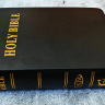 Уценка! HOLY BIBLE. New King James Version. Pocket Edition. Библия Короля Иакова на английском языке. Новая версия, карманное издание, словарь, карты, закладка, слова Иисуса выделены красным /155х115/