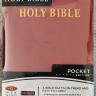Уценка! HOLY BIBLE. New King James Version. Pocket Edition. Библия Короля Иакова на английском языке. Новая версия, карманное издание, словарь, карты, закладка, слова Иисуса выделены красным /155х115/
