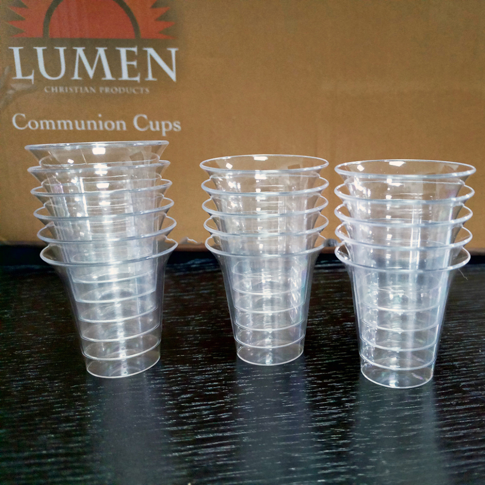 СТАКАНЧИКИ ДЛЯ ПРИЧАСТИЯ. 100 шт /твердый пластик/