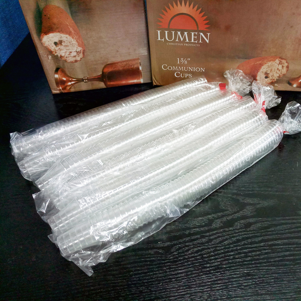 СТАКАНЧИКИ ДЛЯ ПРИЧАСТИЯ. 100 шт /твердый пластик/