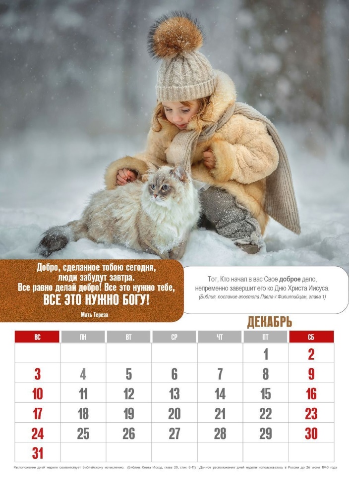 Перекидной календарь 2023: Притяжение доброты