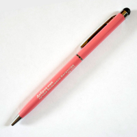 Ручка-стилус "Доброе имя лучше большого богатства" /Розовый/
