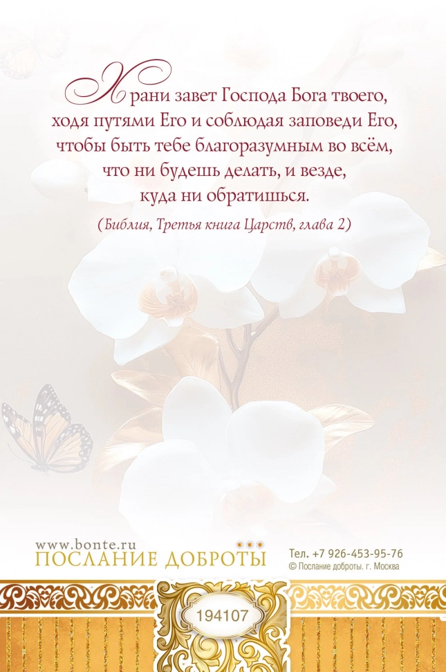 Открытка одинарная 10x15: Поздравляем с Крещением!