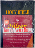 HOLY BIBLE. King James Version. Gift & Award Bible. Черный цвет. Библия Короля Иакова на английском языке. Словарь, карты, закладка, подарочная вкладка, слова Иисуса выделены красным /200х140/