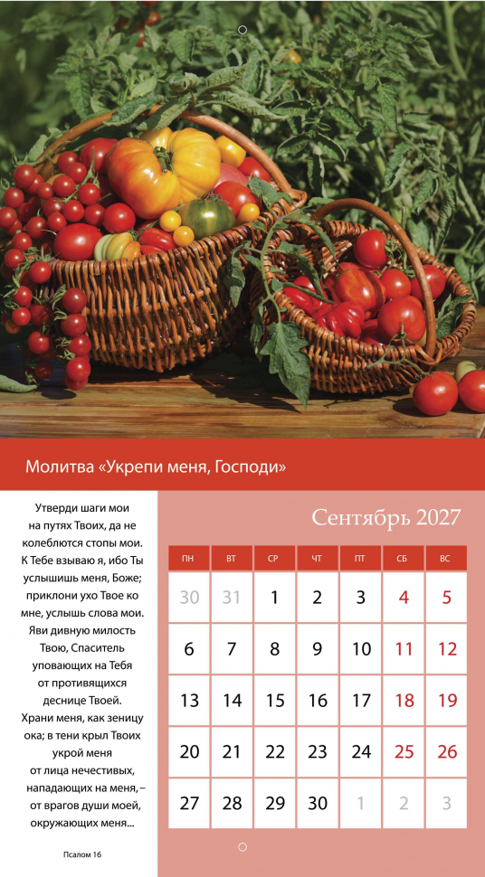 Перекидной календарь 2027: Свет молитвы /Библейская лига/