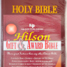 HOLY BIBLE. King James Version. Gift & Award Bible. Бордовый цвет. Библия Короля Иакова на английском языке. Словарь, карты, закладка, подарочная вкладка, слова Иисуса выделены красным /200х140/