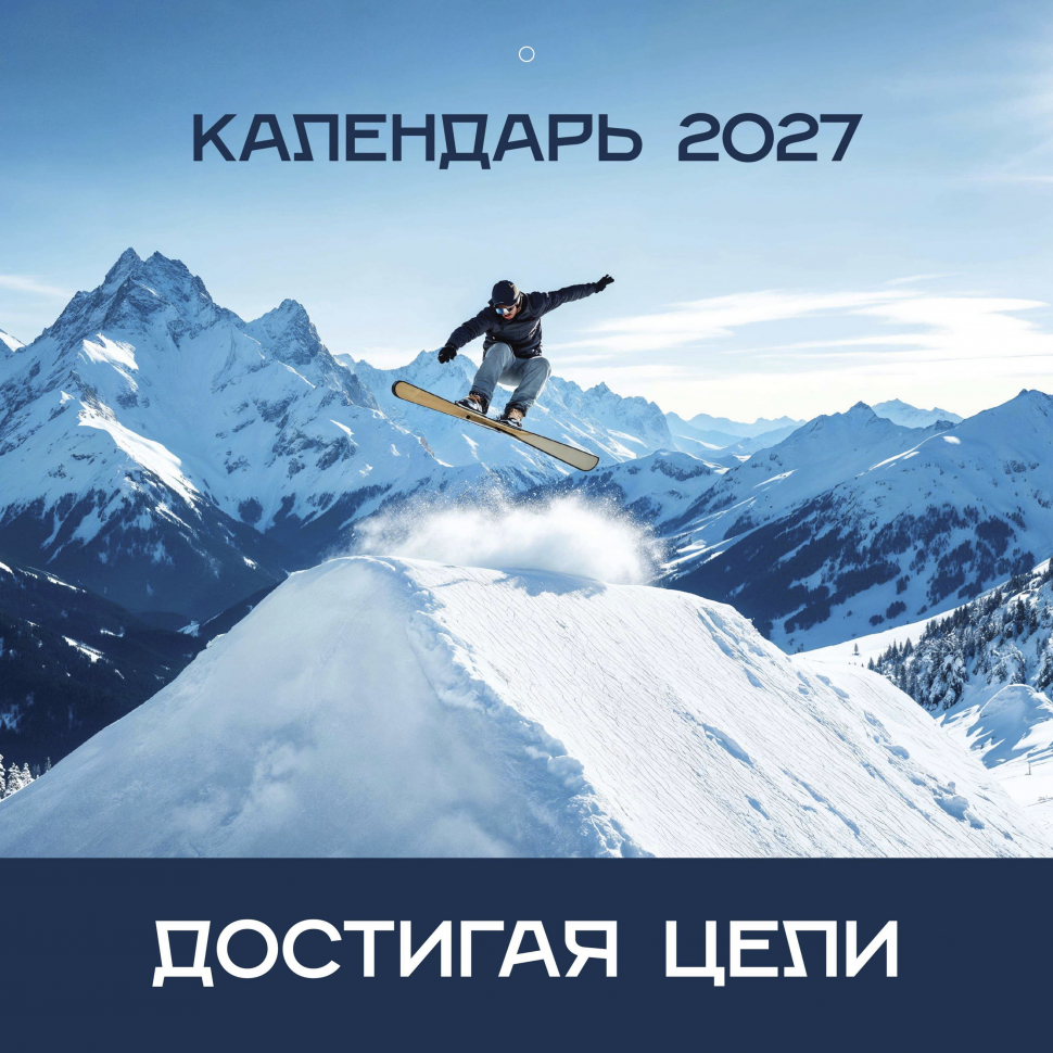 Перекидной календарь 2027: Достигая цели (мужской) /Библейская лига/
