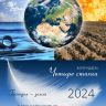 Перекидной календарь на пружине 2024: Четыре стихии
