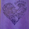 БИБЛИЯ 055 Z Фиолетовый ребристый цвет, сердце, искусственная кожа, молния, две закладки, золотой срез, параллельные места, крупный шрифт /143х220/