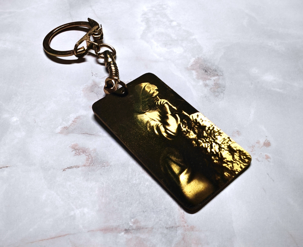 Брелок латунный в коробке: "Отче наш" /Иисус/