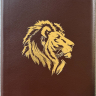 БИБЛИЯ 076 ZTI Золотой лев, коричневый цвет, кожа, зол. обрез, индексы, две закладки /180x245 мм/ БИБЛИЯ 076 ZTI Золотой лев, коричневый цвет, кожа, зол. обрез, индексы, две закладки /180x245 мм/